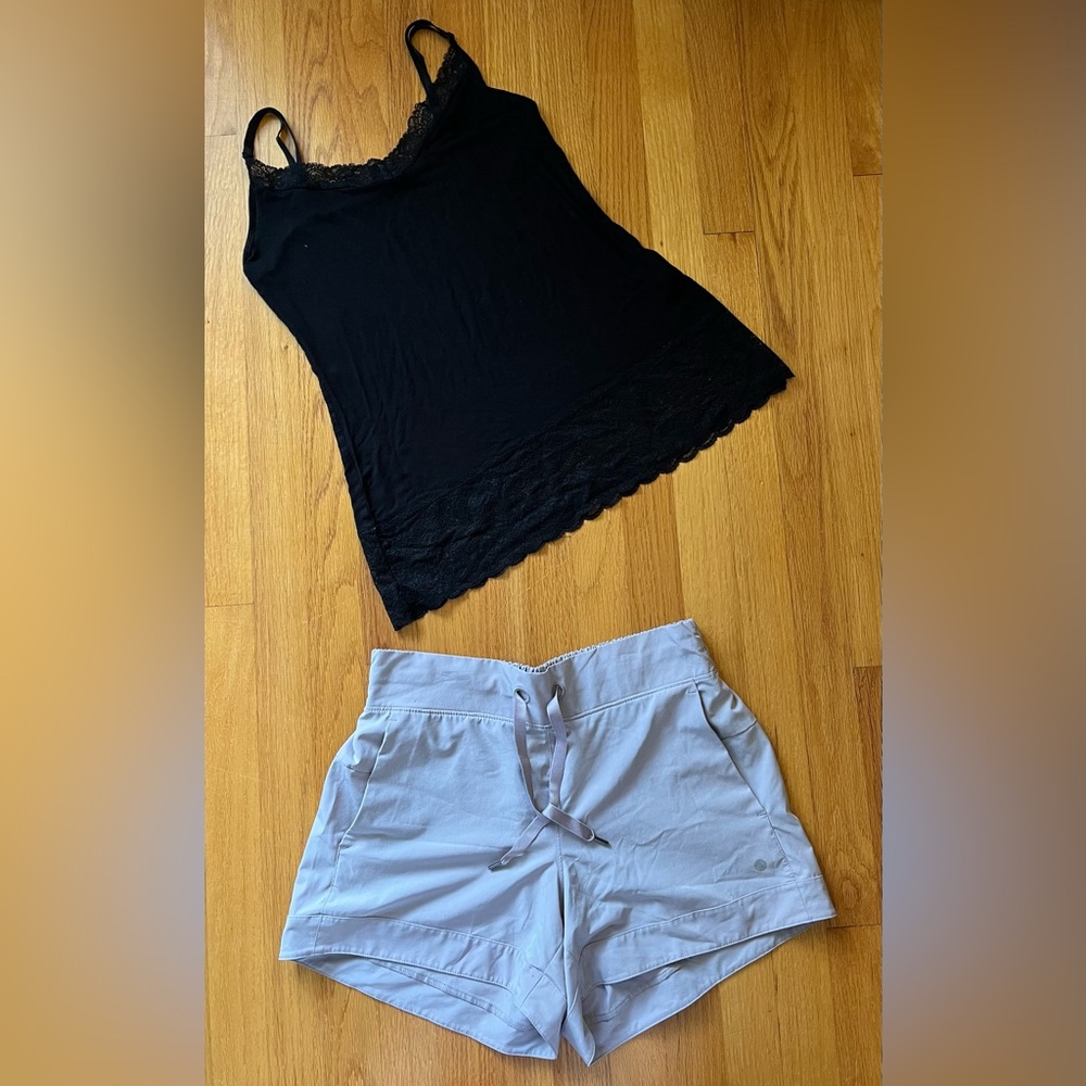 Apana (from Nordstrom Rack) medium athletic shorts. EUC. Dusky gray.